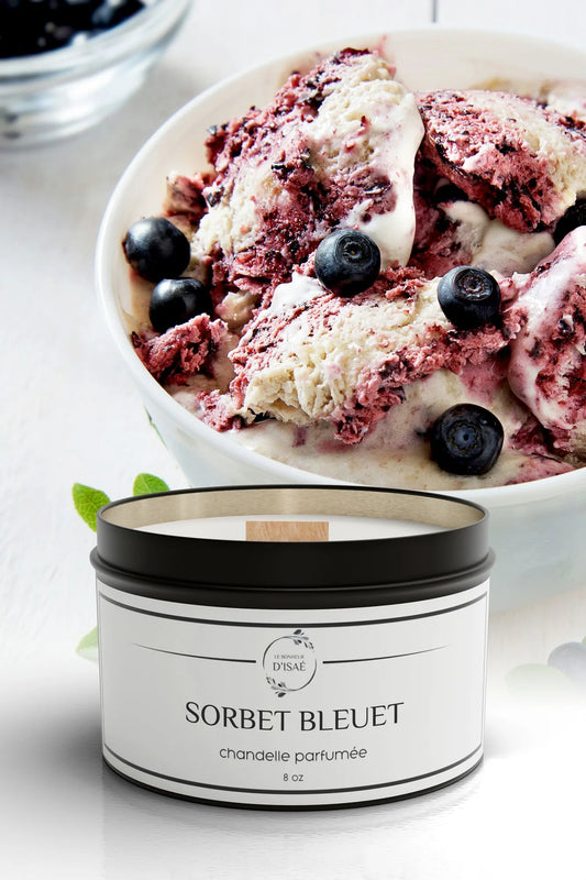 Chandelle de soya - Sorbet Bleuet