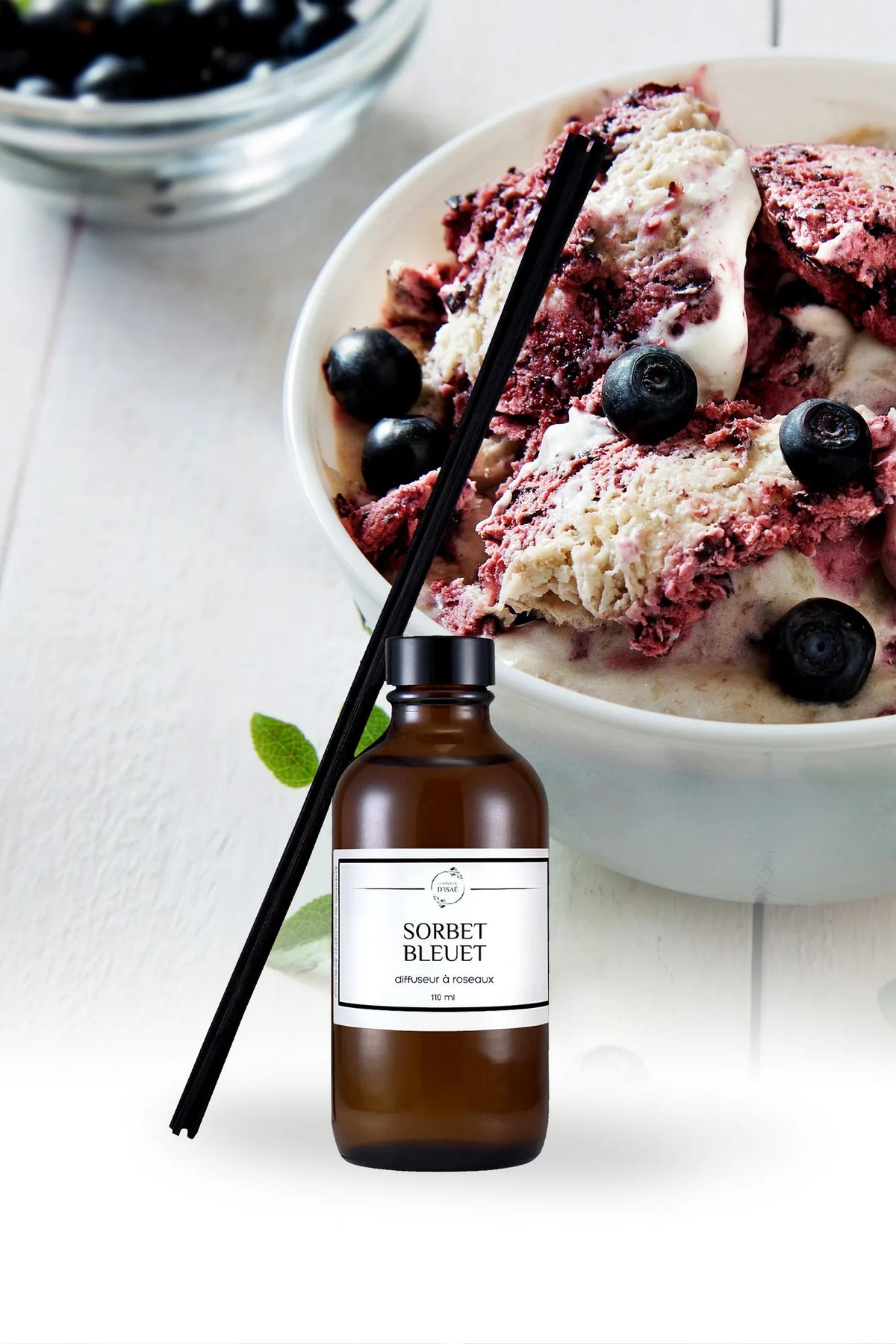 Diffuseur à roseaux - Sorbet Bleuet
